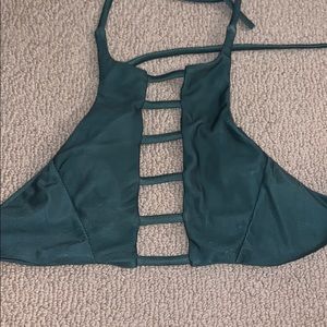 Green bikini top